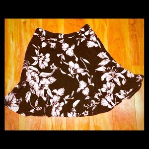 WHBM floral skirt
